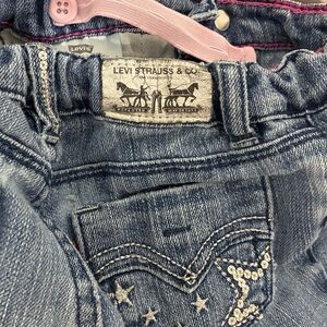 Levi’s Girls 3T Bootcut Jeans w/ Star Bling & Adjustable Waist